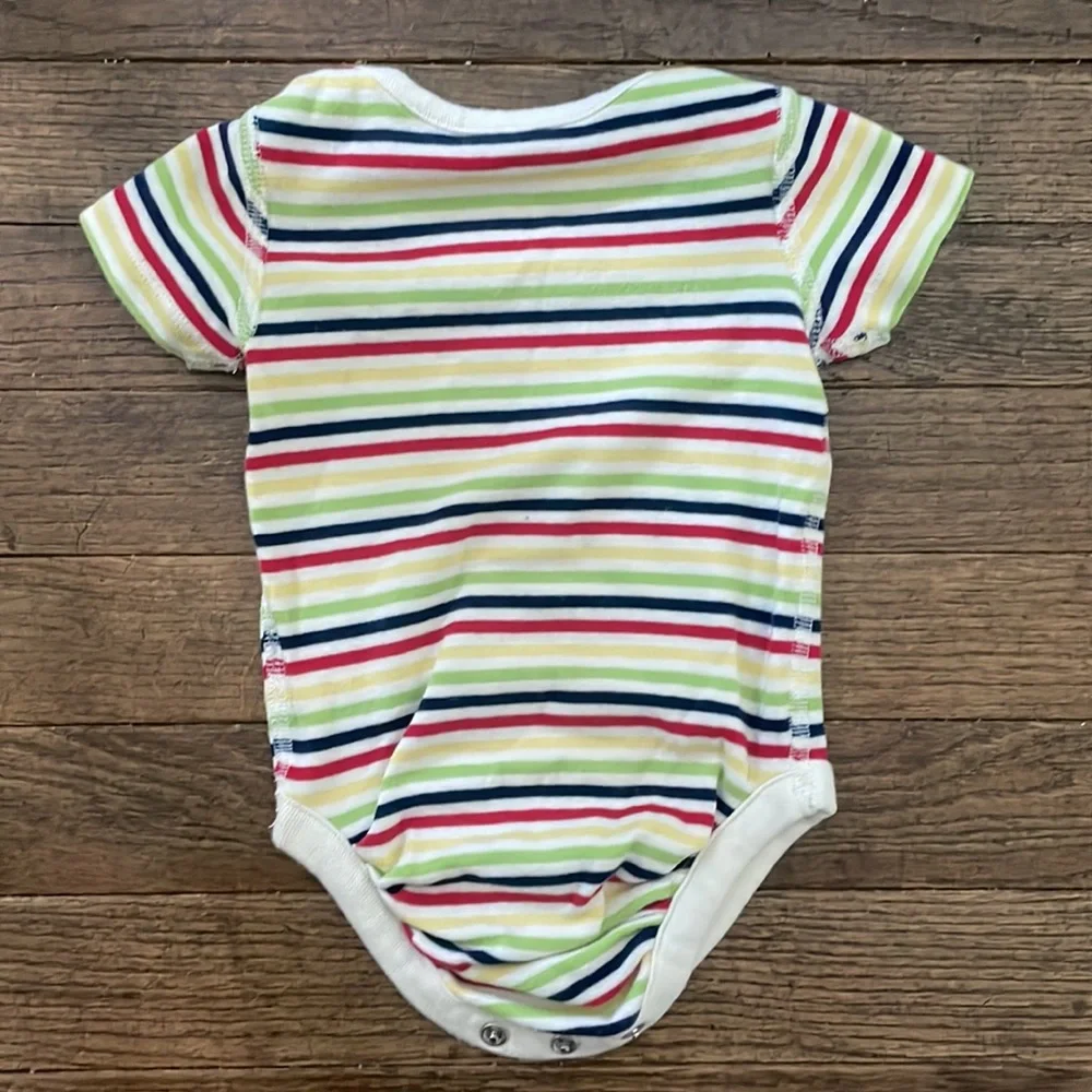 Hanna Andersson Striped cotton onesie for infant